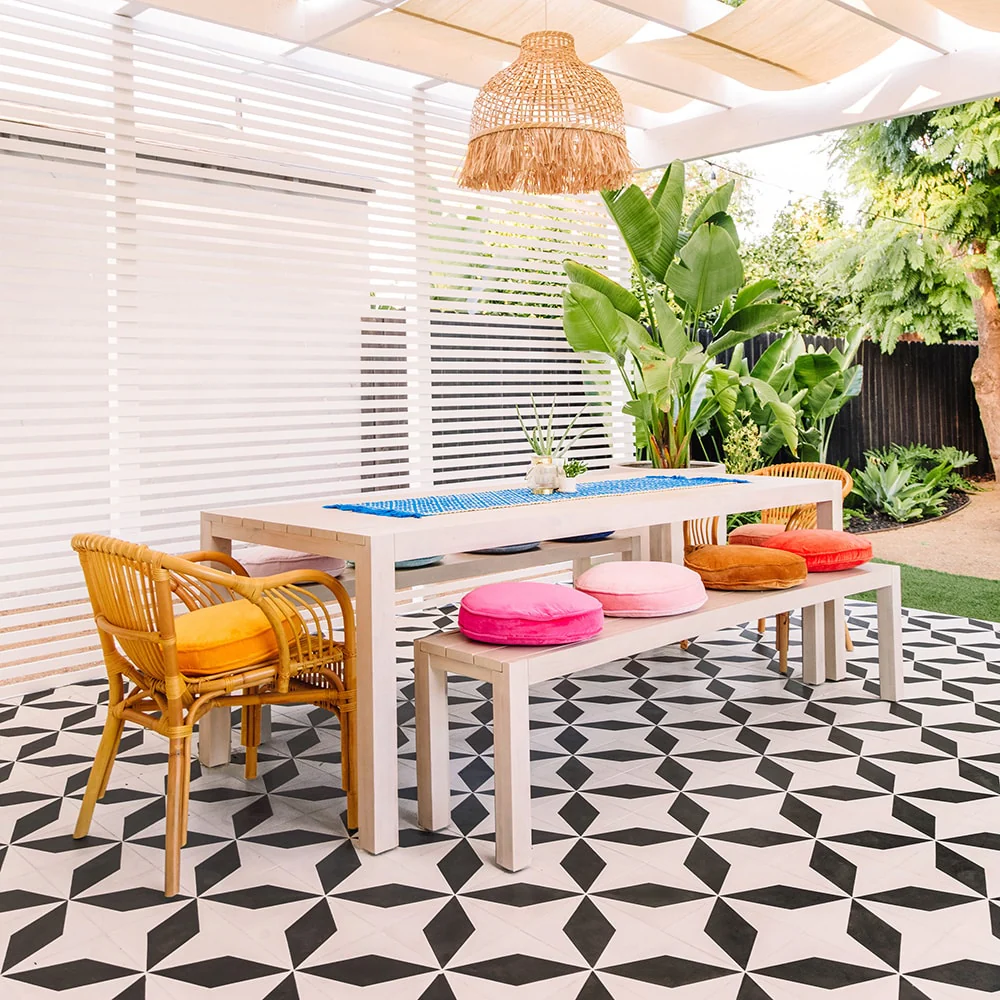 Cairo White Black 8x8 - Image 3